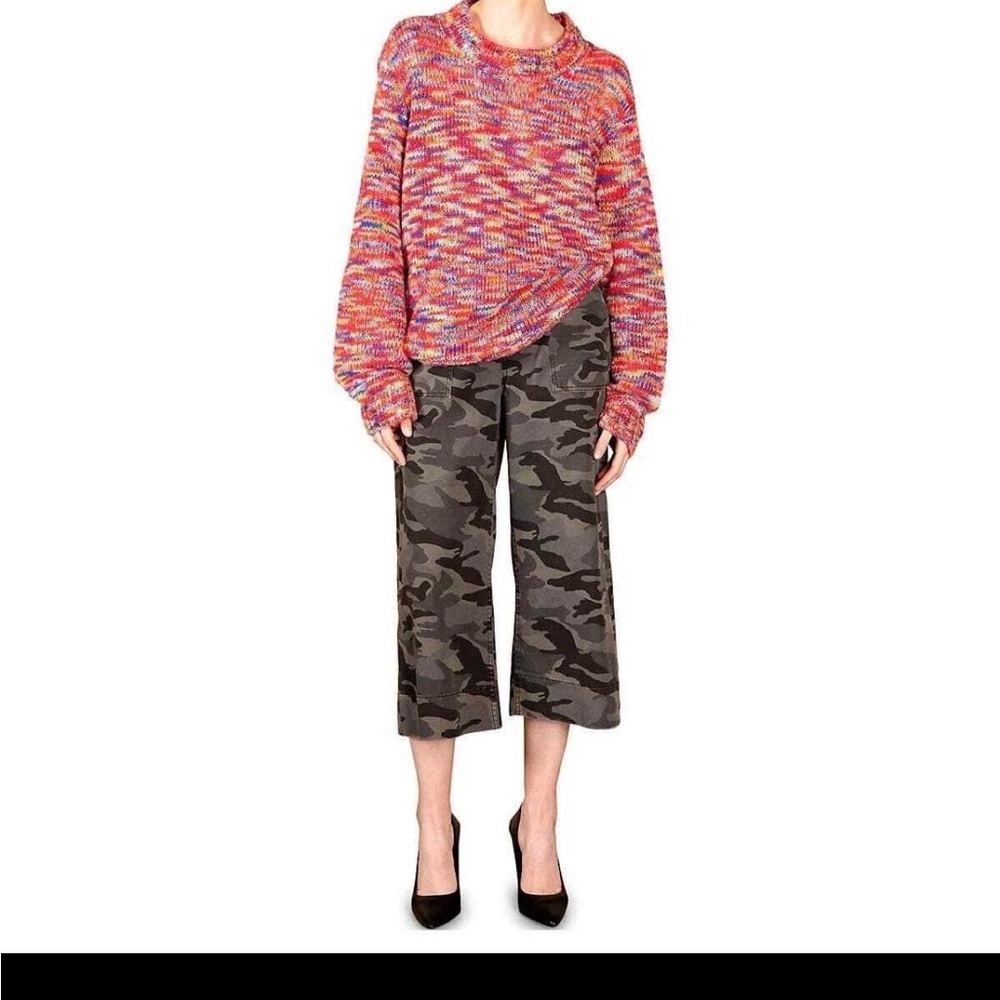 Multicolor Women's Crew Neck Sweater